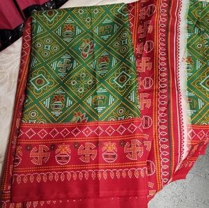 Indian tribal pattern saree